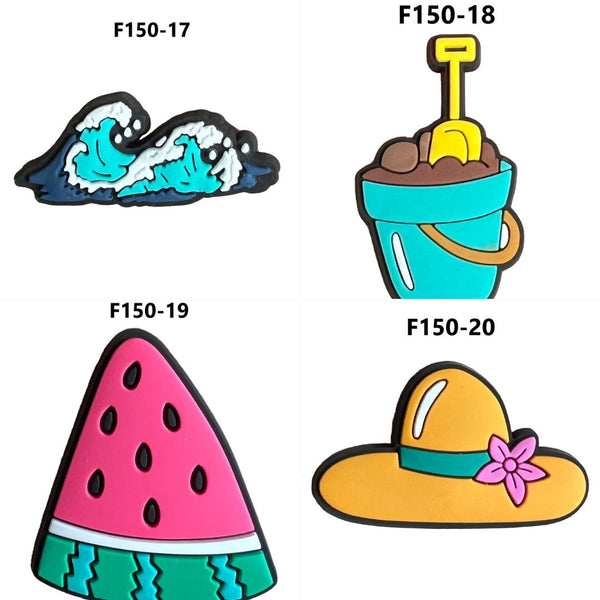 Summer Beach Waves Croc Charms