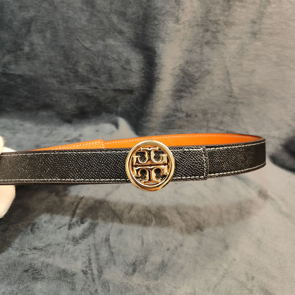 TB Buckle Genuine Leather Reversible Belt