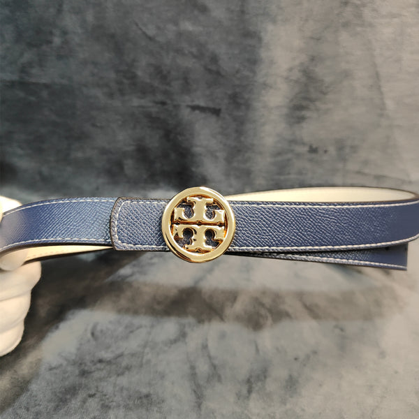 TB Buckle Genuine Leather Reversible Belt