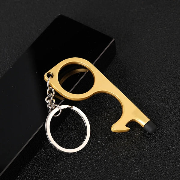 Multifunctional Hand Tool Metal Keychain