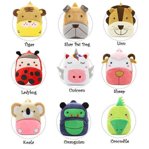 Cute Animals Plush Children’s School Bag