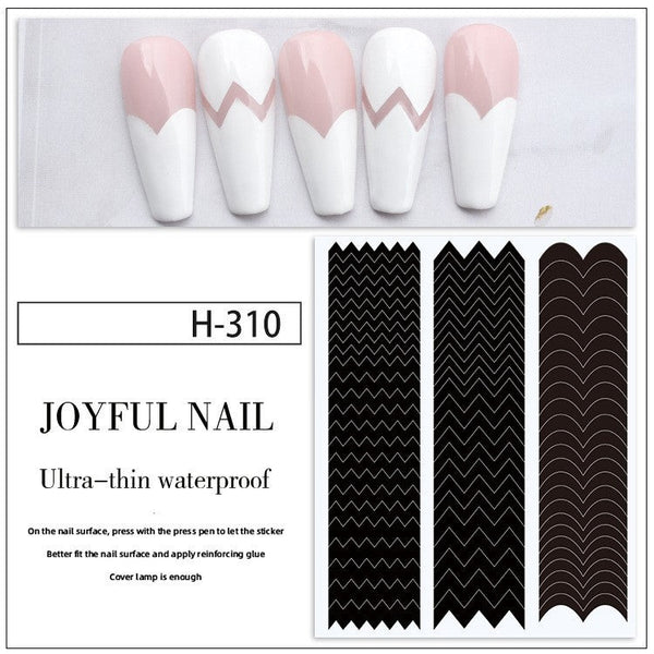 French Manicure Nail Stickers