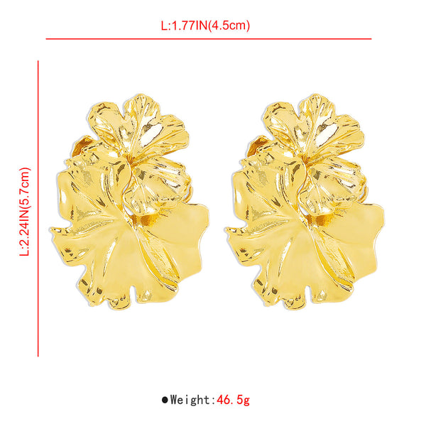 Fashion Medieval Style Flower Stitching Earrings