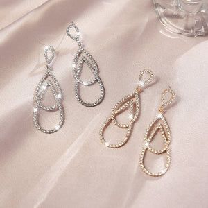 Diamante Double Hoop Earrings