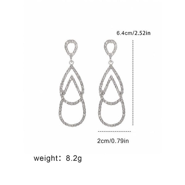Diamante Double Hoop Earrings