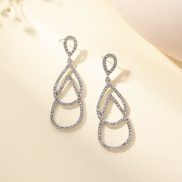 Diamante Double Hoop Earrings