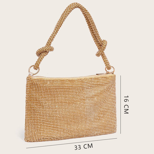 Diamond Studded Shoulder Bag