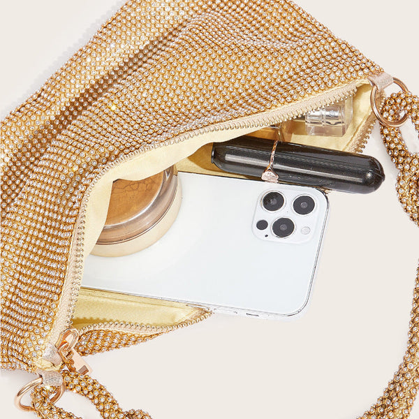 Diamond Studded Shoulder Bag