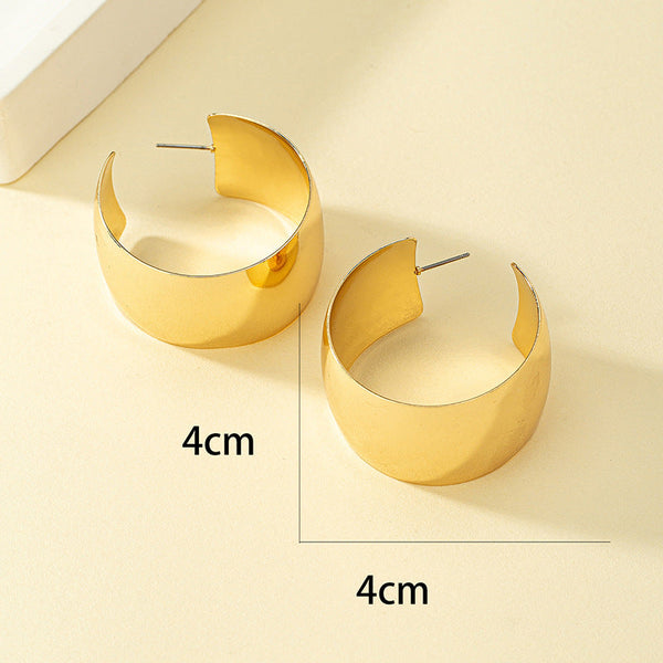 Exaggerated C Hoop Earrings