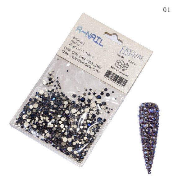 Flat Bottom AB Nail Diamond