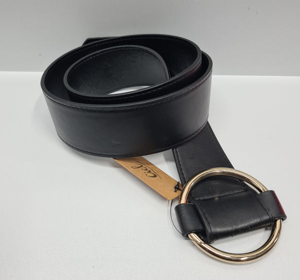Flat Round Buckle Belt