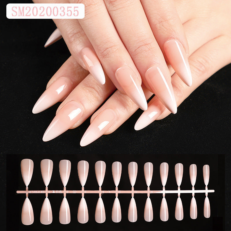 French Powder Skin Color Press On Nail