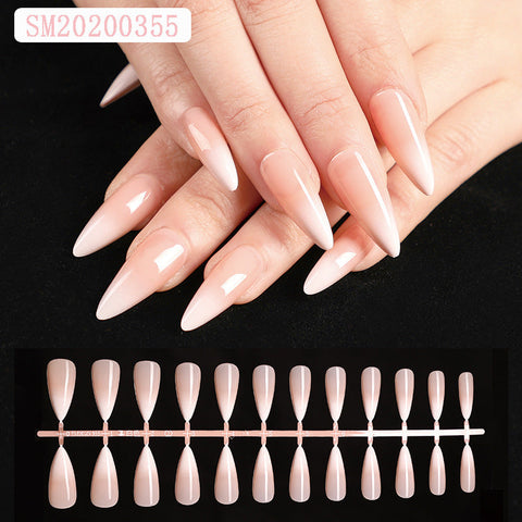 French Powder Skin Color Press On Nail