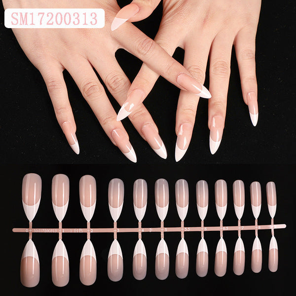French Powder Skin Color Press On Nail