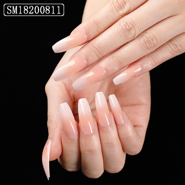 French Powder Skin Color Press On Nail