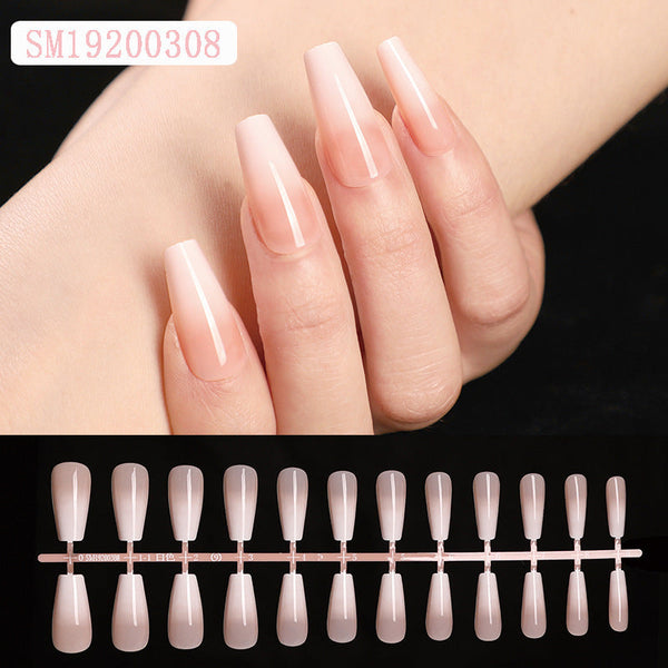 French Powder Skin Color Press On Nail