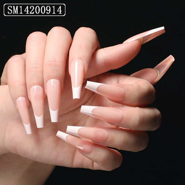 French Powder Skin Color Press On Nail