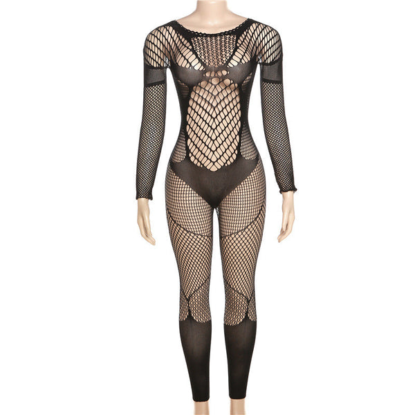 Full Body Fishnet Jumpsuit