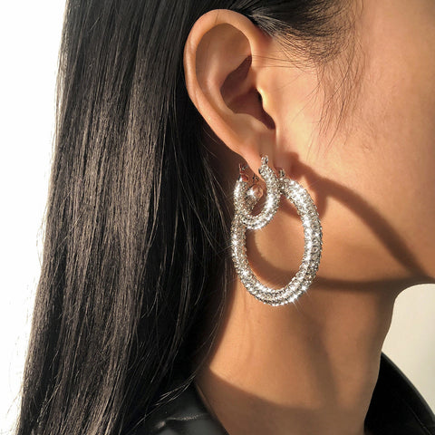 Full Diamond Hoops
