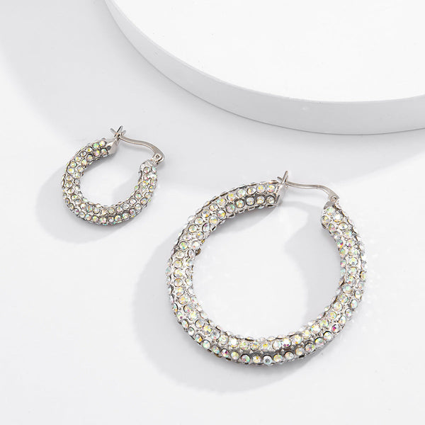 Full Diamond Hoops