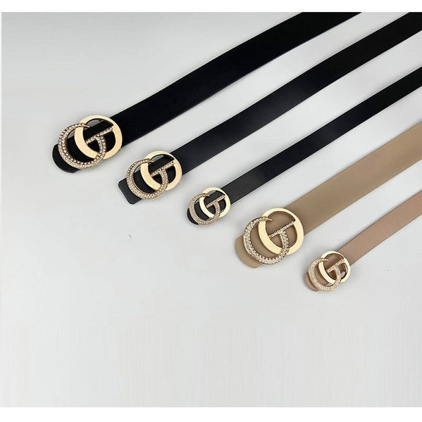 GG Rhinestone Buckle Belt