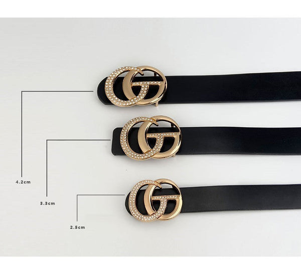 GG Rhinestone Buckle Belt
