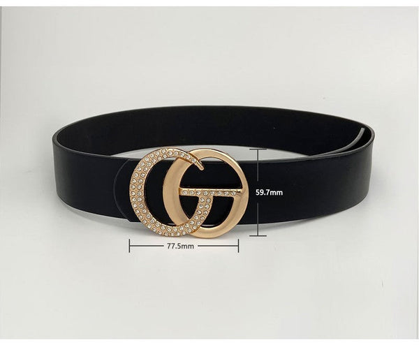 GG Rhinestone Buckle Belt