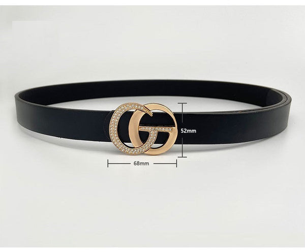 GG Rhinestone Buckle Belt