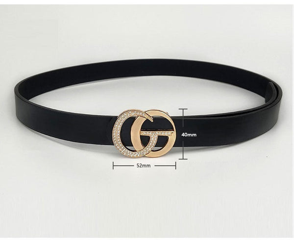 GG Rhinestone Buckle Belt
