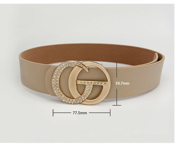 GG Rhinestone Buckle Belt