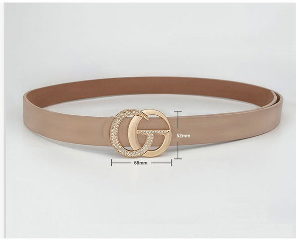 GG Rhinestone Buckle Belt