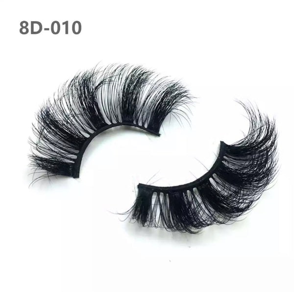 8D 25mm Long Extra Thick Eyelashes Big Dramatic Eyelashes