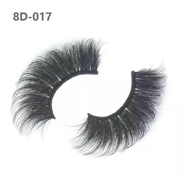 8D 25mm Long Extra Thick Eyelashes Big Dramatic Eyelashes
