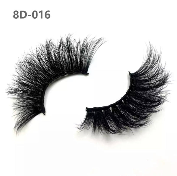 8D 25mm Long Extra Thick Eyelashes Big Dramatic Eyelashes
