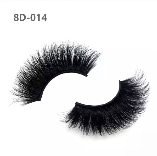 8D 25mm Long Extra Thick Eyelashes Big Dramatic Eyelashes