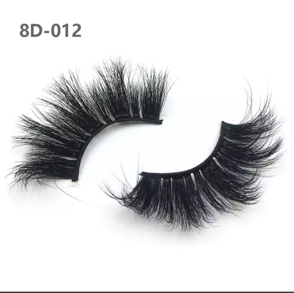 8D 25mm Long Extra Thick Eyelashes Big Dramatic Eyelashes