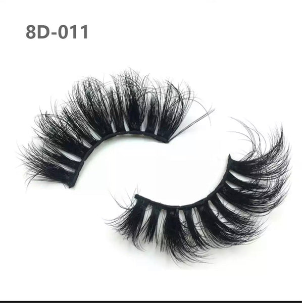 8D 25mm Long Extra Thick Eyelashes Big Dramatic Eyelashes