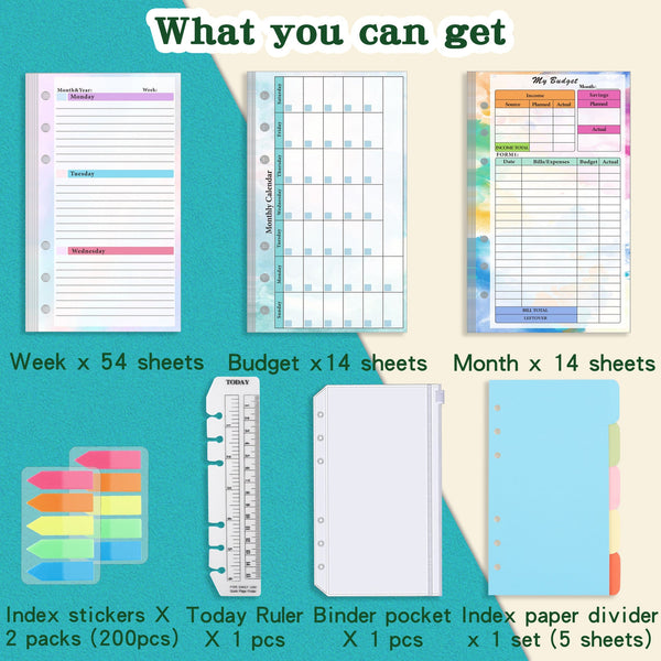 A6 Budget Planner Binder Pages