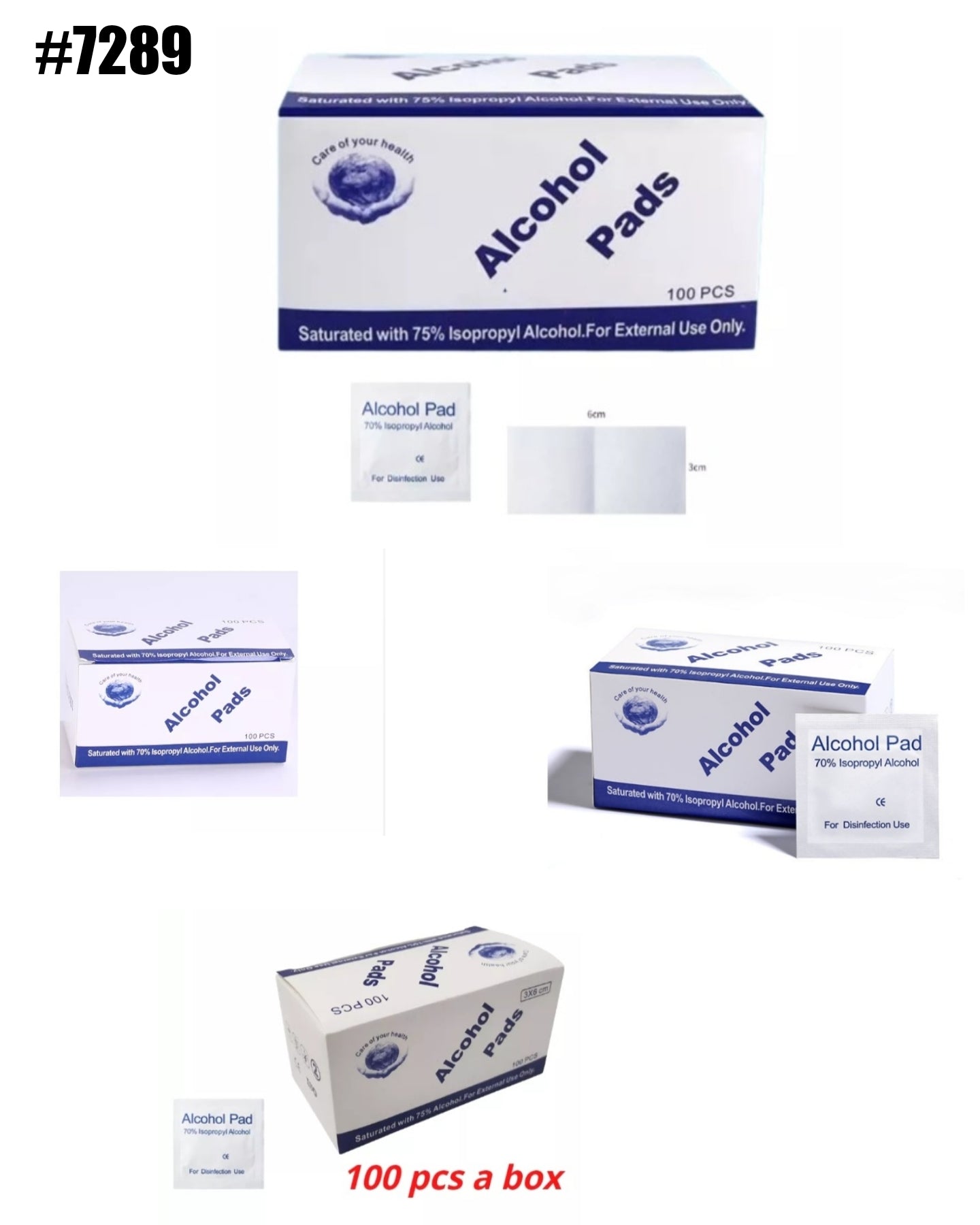 Alcohol Nail Prep Pads 10's