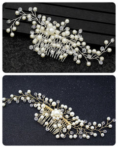 Beaded Pearl Bridal Hair Combs
