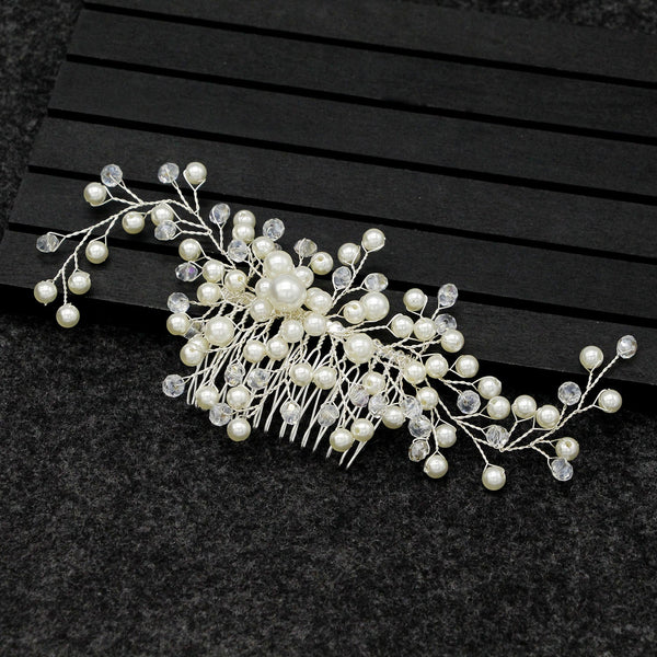 Beaded Pearl Bridal Hair Combs
