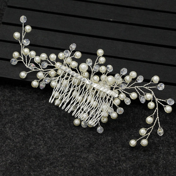 Beaded Pearl Bridal Hair Combs