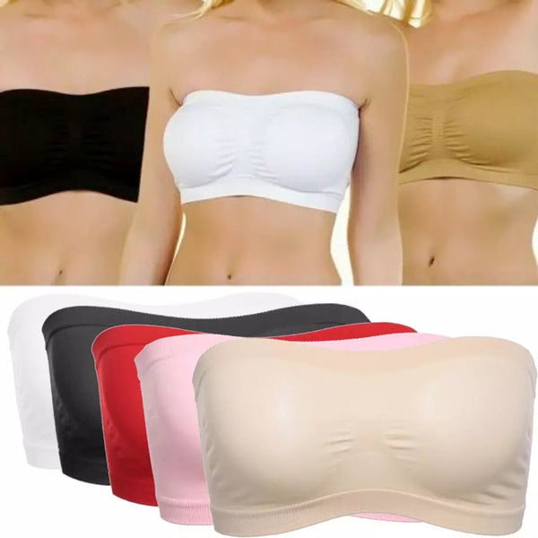 Breathable Mesh Strapless Tube Bra