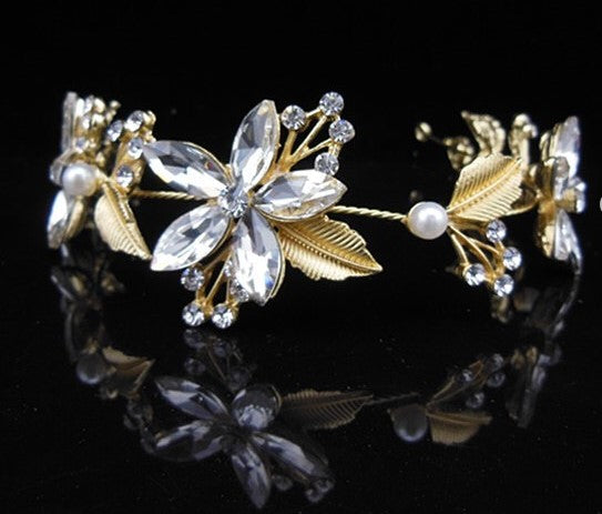 Bridal Hair Vine Dia - Gold