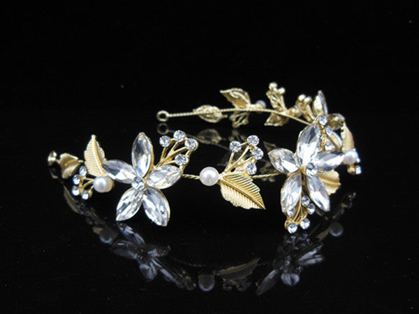 Bridal Hair Vine Dia - Gold