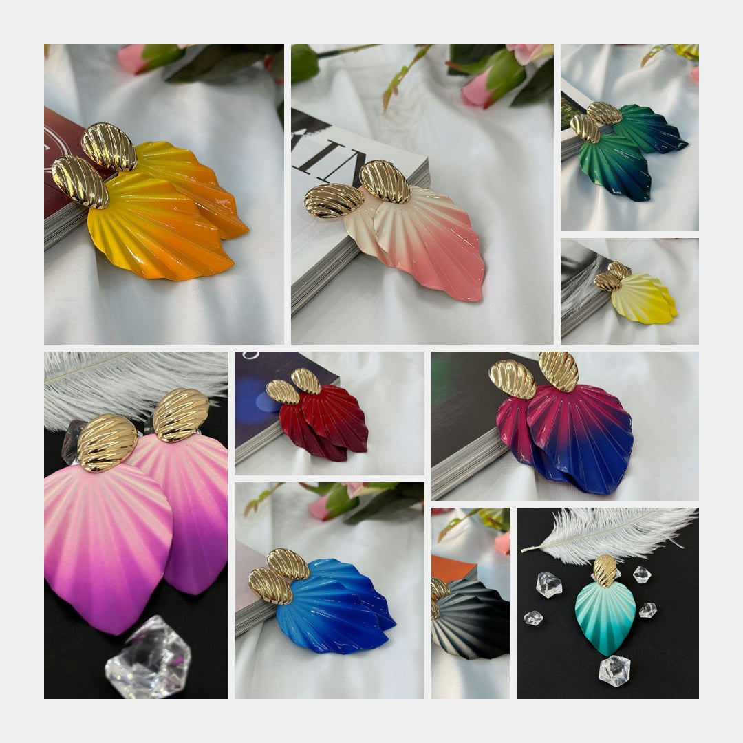 Bright Leaf Earrings E-642