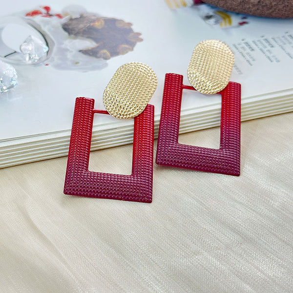 Bright Rectangular Earrings