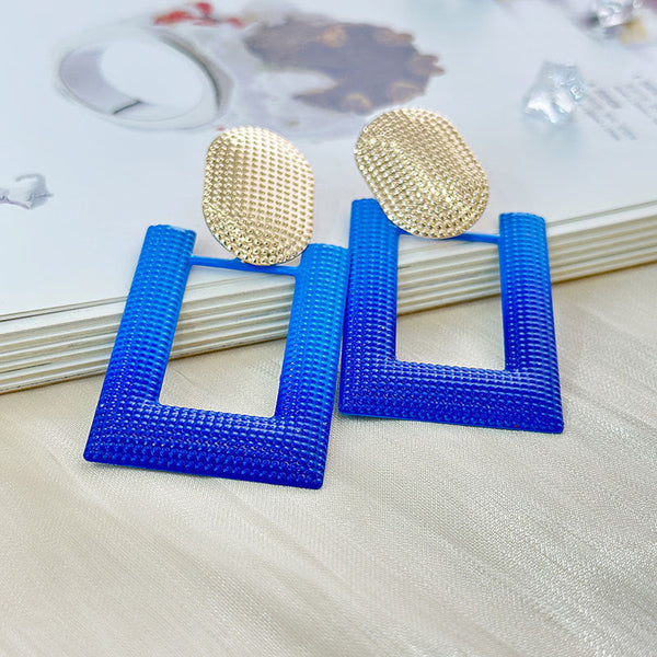Bright Rectangular Earrings