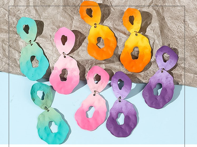 Bright Round Loop Earrings