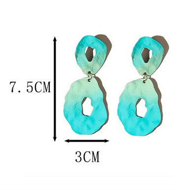 Bright Round Loop Earrings